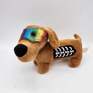 Dachshund Skeleton Dog X-Ray Stuffed Animal Plush 7" Halloween Mask Walmart